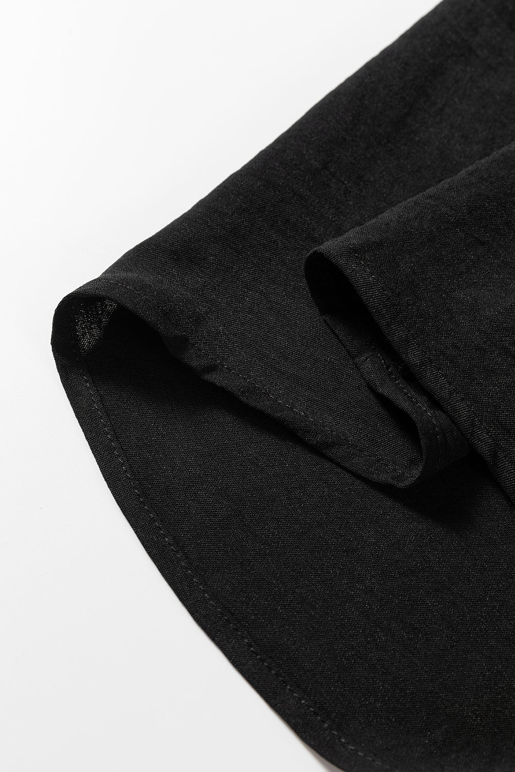 Black Leopard Contrast V Neck Long Sleeve Blouse