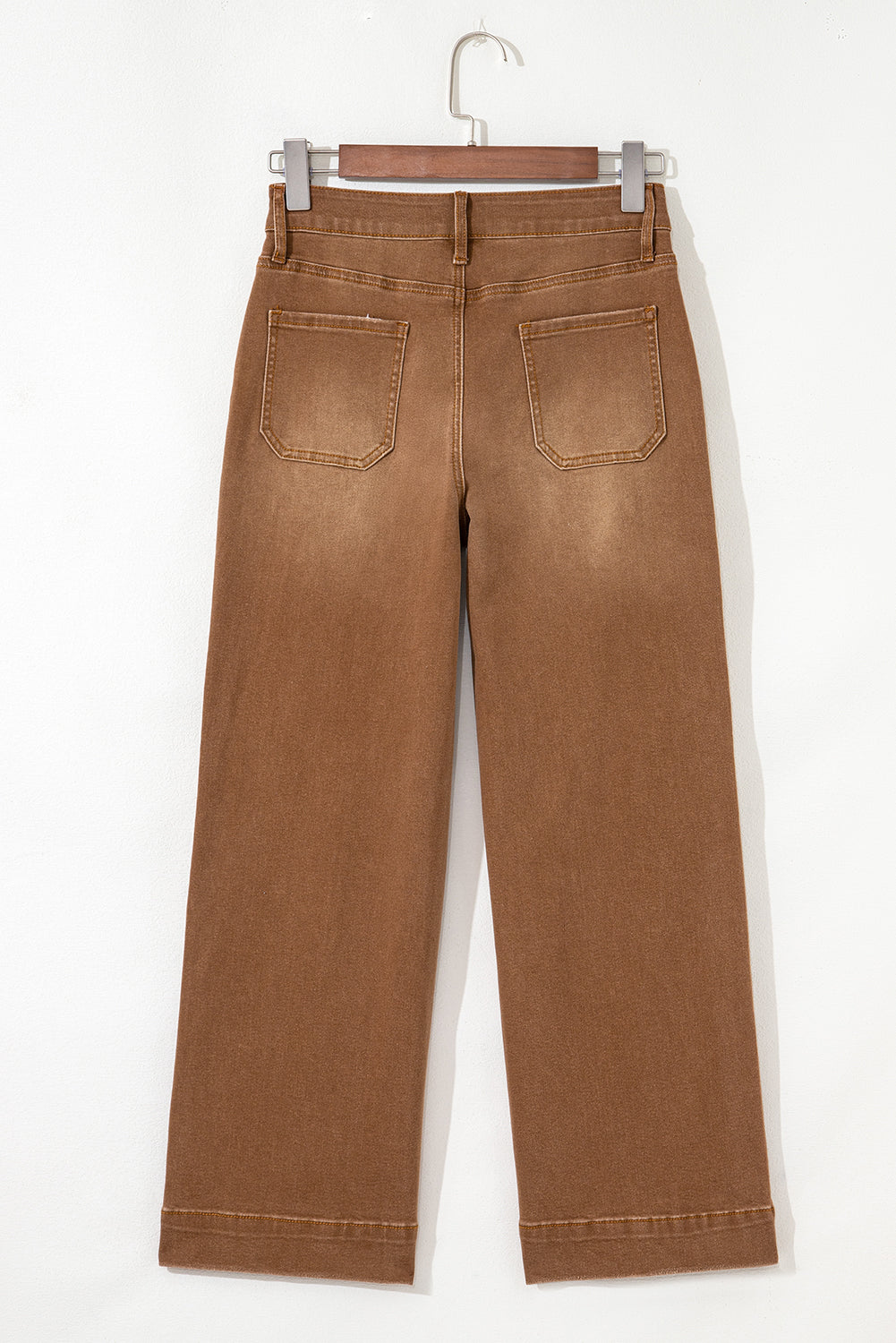 Breen Cropped High Rise Wide Leg Jeans