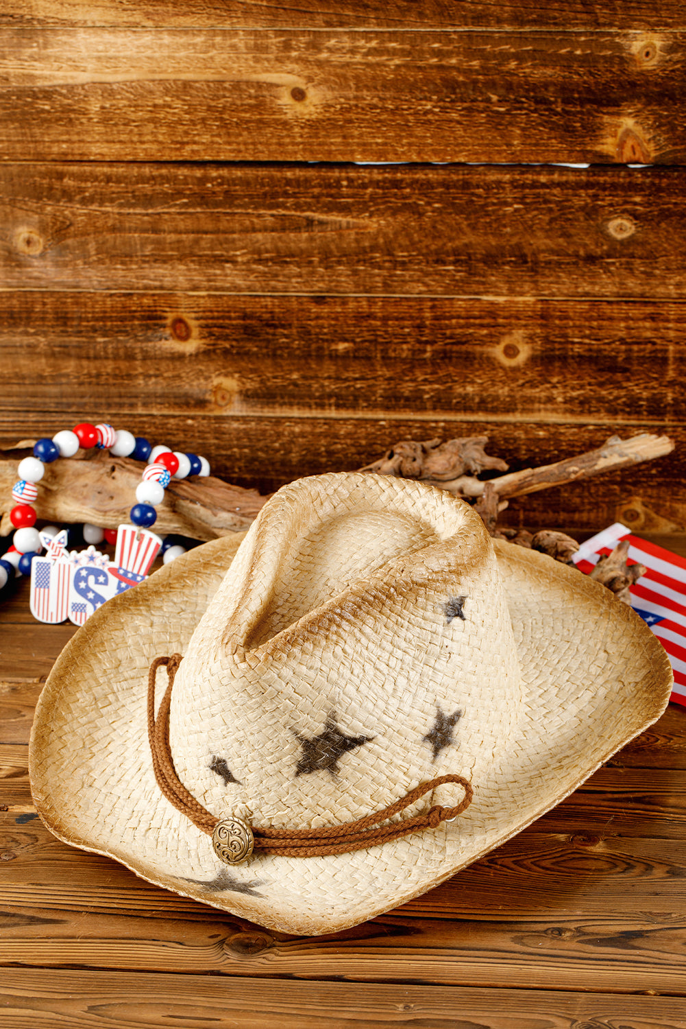 Khaki Wide Brim Cowboy Hat