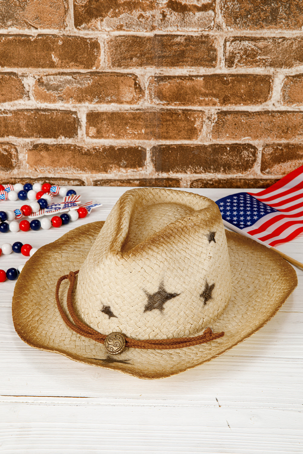 Khaki Wide Brim Cowboy Hat