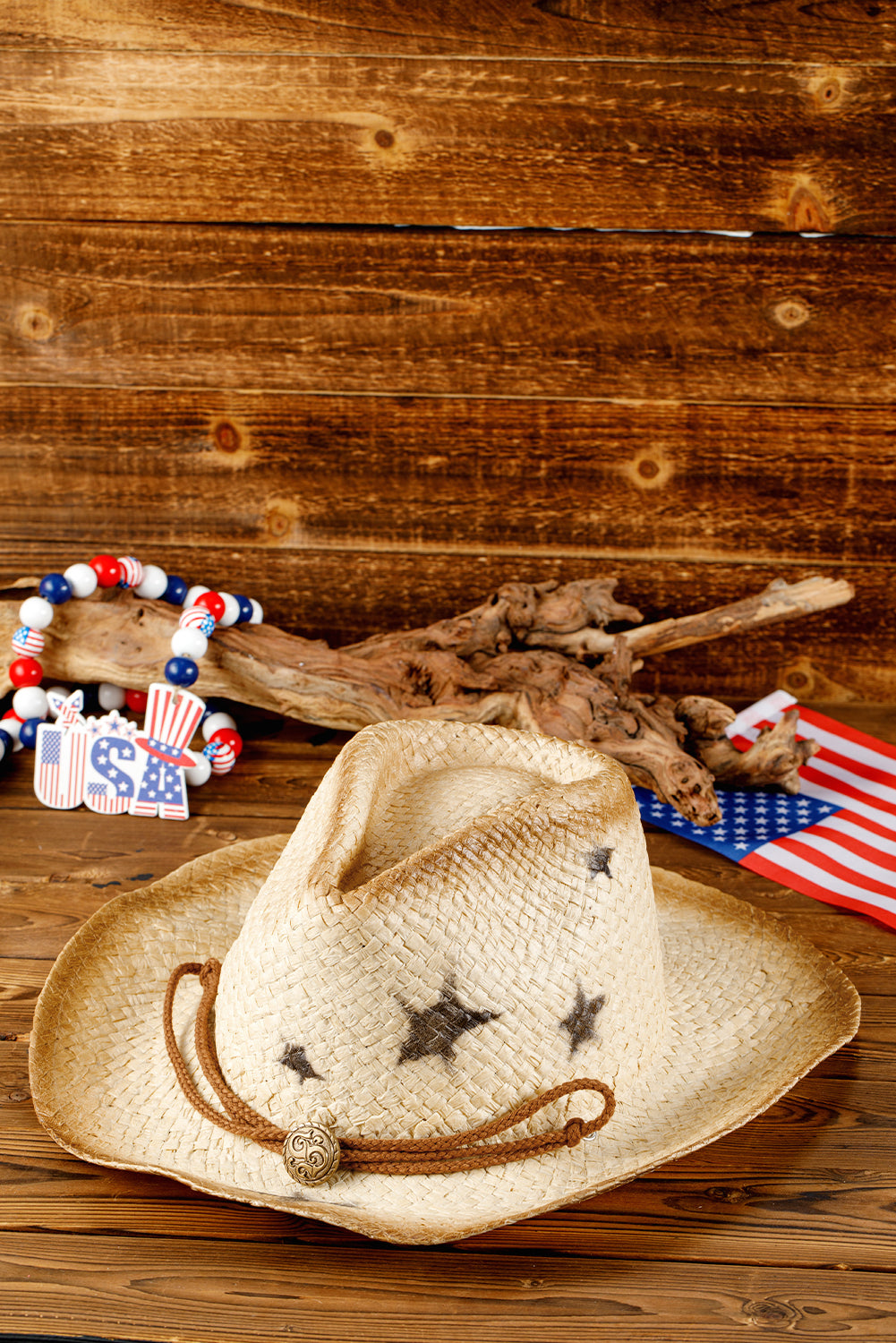 Khaki Wide Brim Cowboy Hat