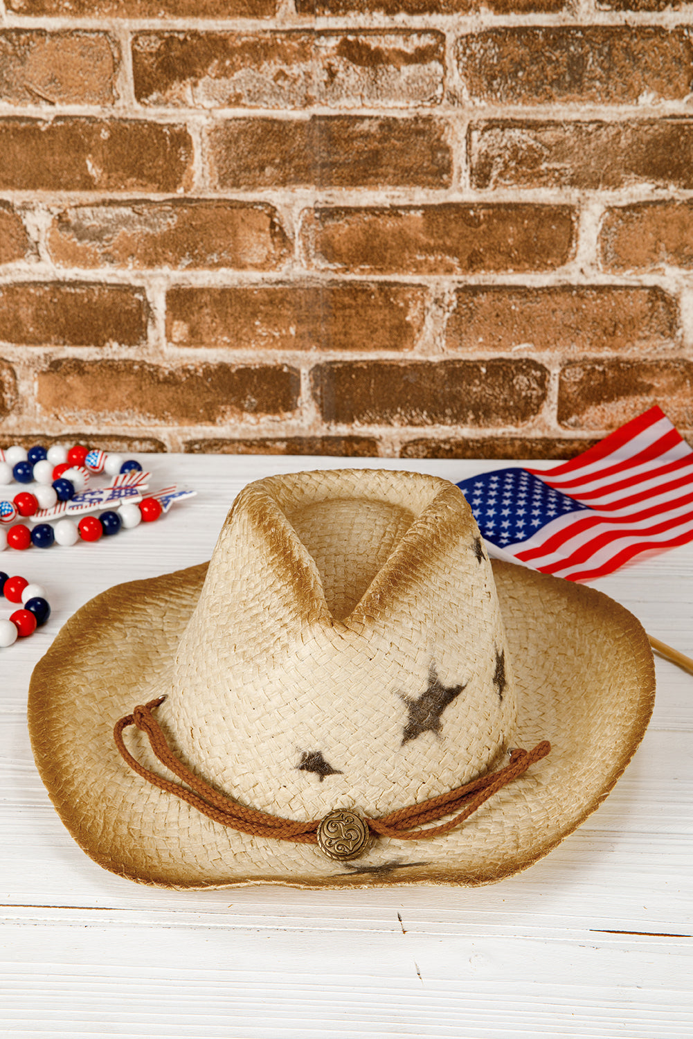 Khaki Wide Brim Cowboy Hat