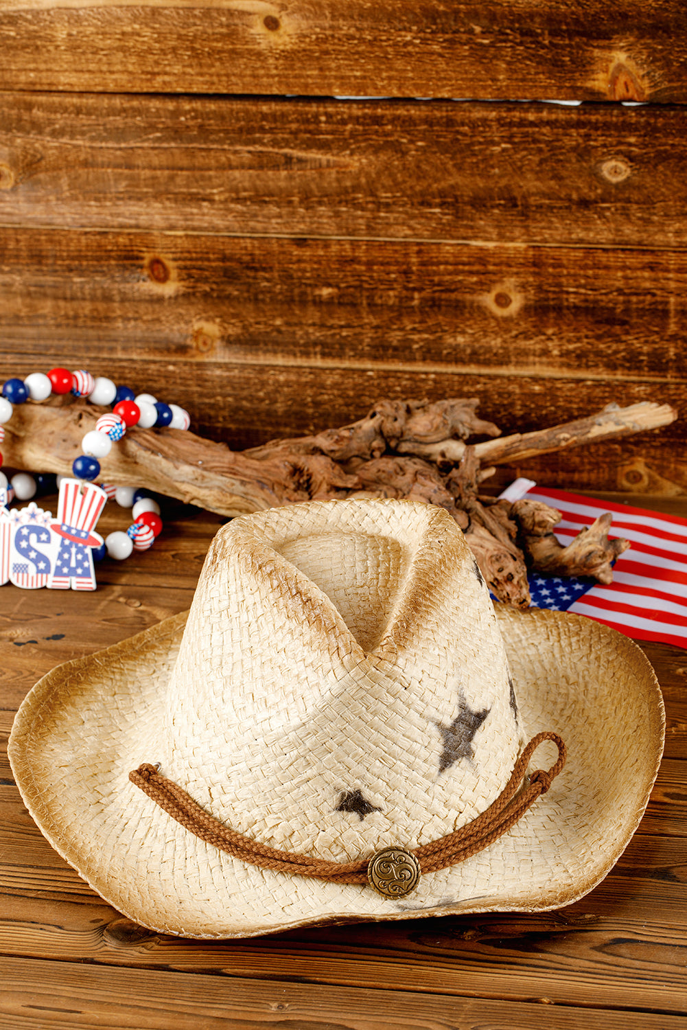 Khaki Wide Brim Cowboy Hat