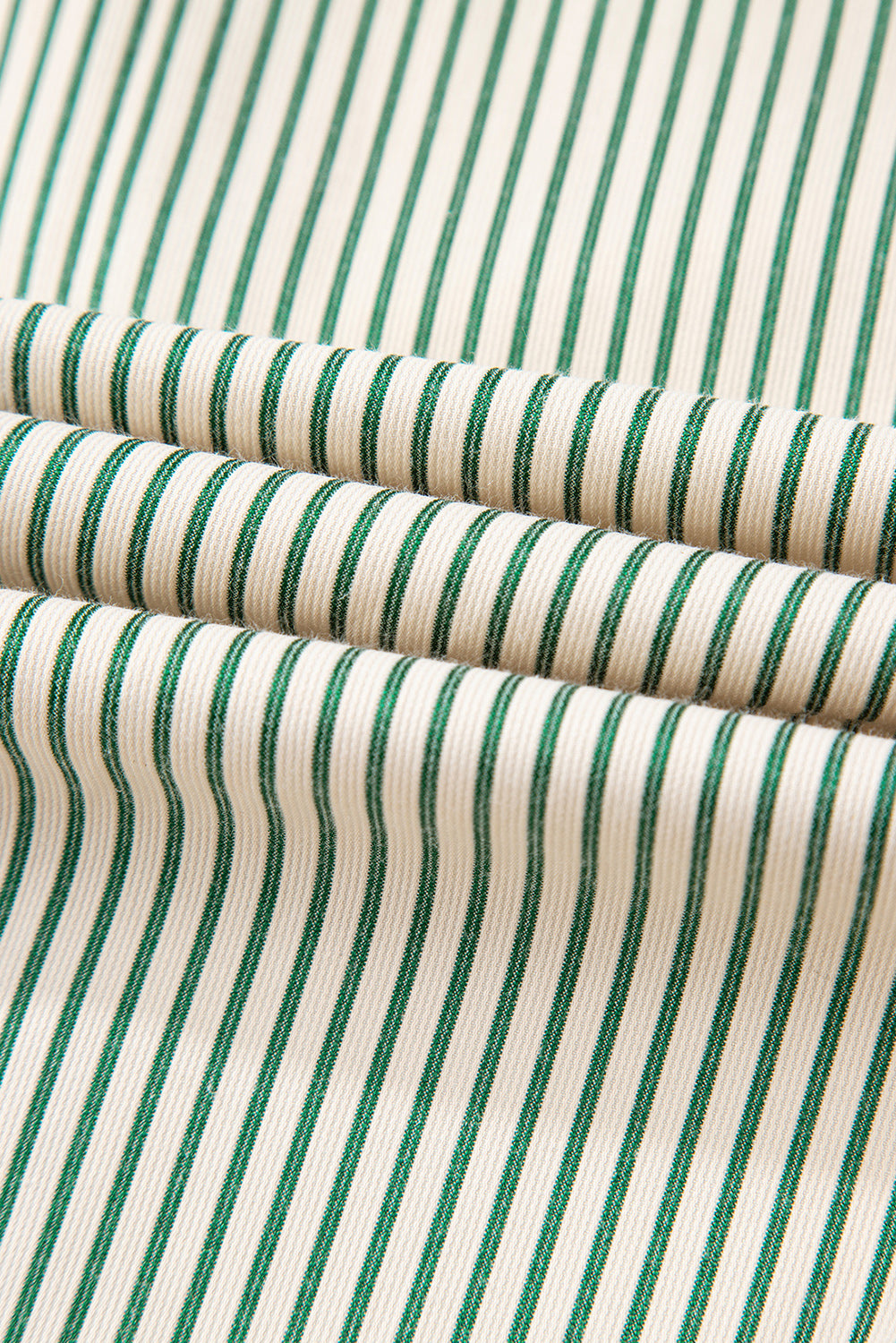 Rose Stripe Color Block Patchwork Shirt Collar Button Down Puff Sleeve Mini Dress